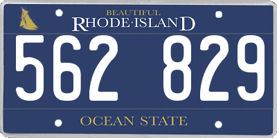 RI license plate 562829