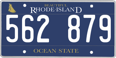 RI license plate 562879