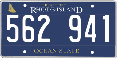 RI license plate 562941