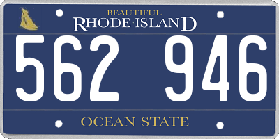 RI license plate 562946