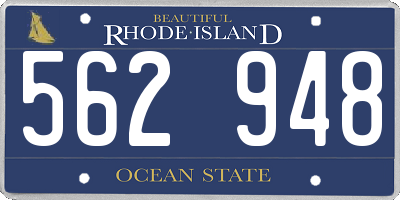 RI license plate 562948
