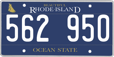 RI license plate 562950