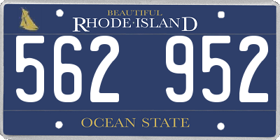 RI license plate 562952