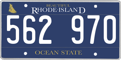 RI license plate 562970