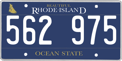 RI license plate 562975
