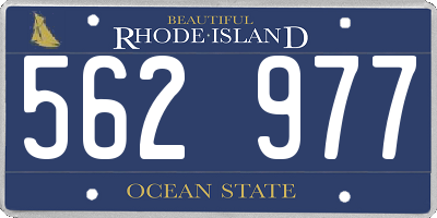 RI license plate 562977