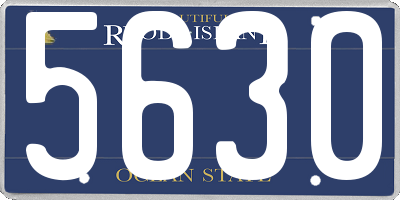 RI license plate 5630