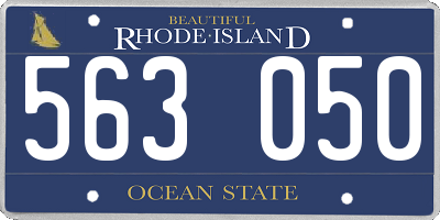 RI license plate 563050