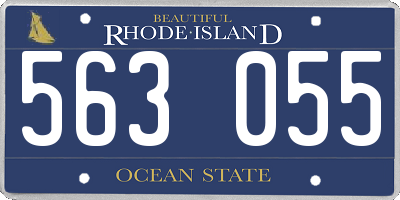 RI license plate 563055