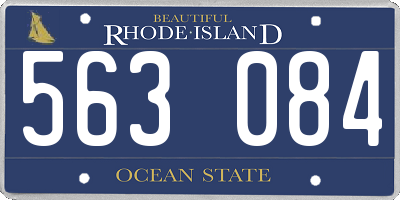 RI license plate 563084