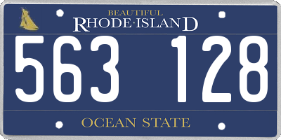 RI license plate 563128