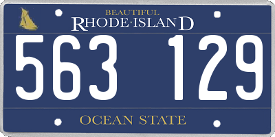 RI license plate 563129