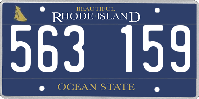 RI license plate 563159