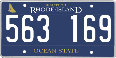 RI license plate 563169