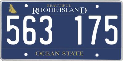RI license plate 563175