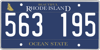 RI license plate 563195