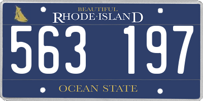 RI license plate 563197