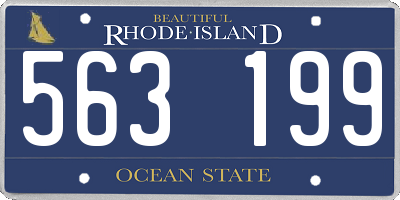 RI license plate 563199