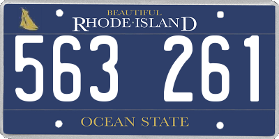 RI license plate 563261