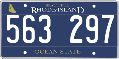 RI license plate 563297