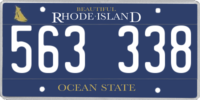 RI license plate 563338