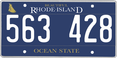 RI license plate 563428