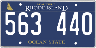 RI license plate 563440