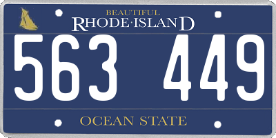 RI license plate 563449