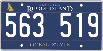RI license plate 563519