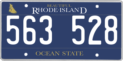 RI license plate 563528
