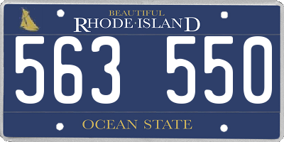 RI license plate 563550