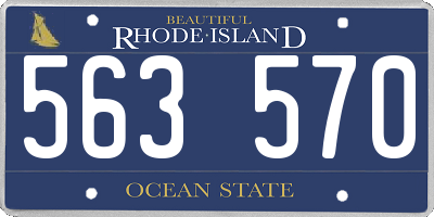 RI license plate 563570
