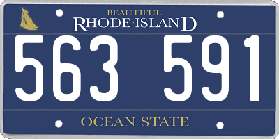 RI license plate 563591