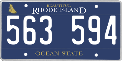 RI license plate 563594