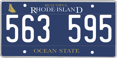 RI license plate 563595
