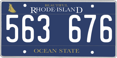 RI license plate 563676