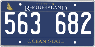 RI license plate 563682