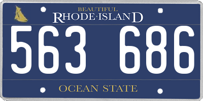 RI license plate 563686
