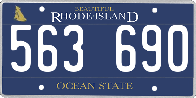 RI license plate 563690