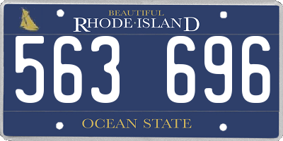 RI license plate 563696