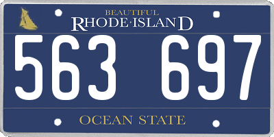 RI license plate 563697
