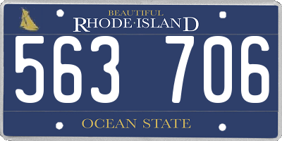 RI license plate 563706