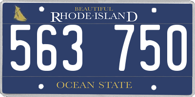 RI license plate 563750
