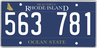 RI license plate 563781