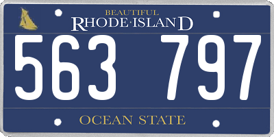 RI license plate 563797