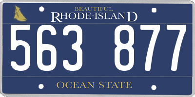 RI license plate 563877