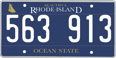RI license plate 563913