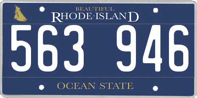 RI license plate 563946