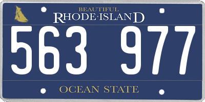 RI license plate 563977