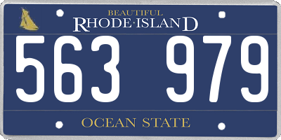 RI license plate 563979